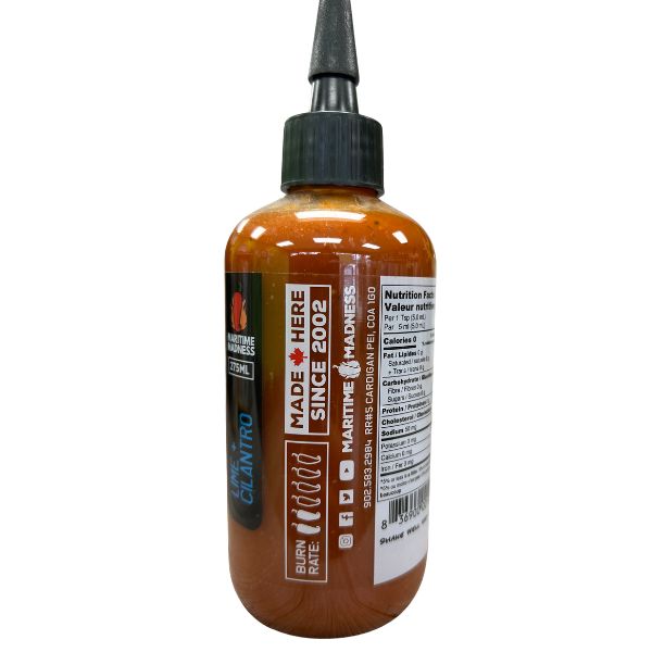 maritime madness lime & cilantro simple hot sauce 275ml maritime madness lime & cilantro simple hot sauce 275ml