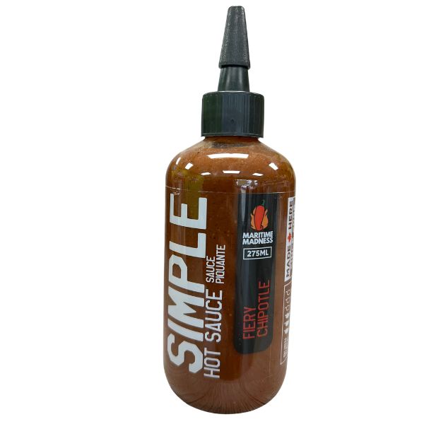 maritime madness fiery chipotle simple hot sauce 275ml maritime madness fiery chipotle simple hot sauce 275ml